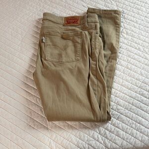 Levi's Women's Straight Leg Tan Pants